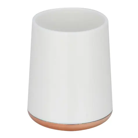 MSV Lena kelímok na zubné kefky biely / medený / plast