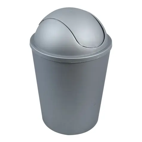 MSV AKO výklopný kôš 5.5 L strieborný / plast