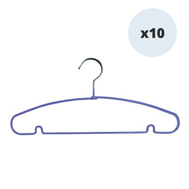 MSV ANIT-SLIP sada 10 ks ramienok fialová / oceľ potiahnutý plastom