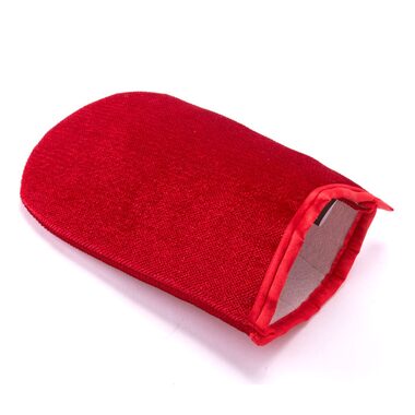 MSV rukavice na textil a čalúnenie na odstránenie chlpov a nečistôt červená / polyester