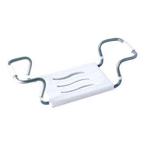 MSV sedátko do vane nastaviteľné biele / oceľ / 50-70 cm / do 120 kg