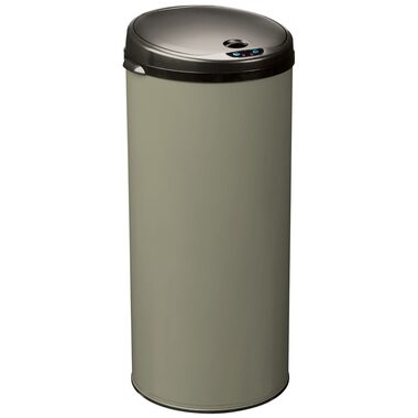 Rossignol Sensitive PLUS 90623 šedozelený / Bezdotykový odpadkový kôš / 45 L / RAL 7033