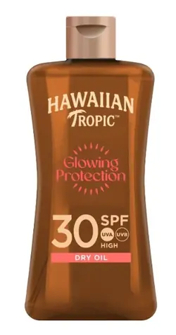 Hawaiian Tropic Glowing Protection Dry Oil SPF30 100ml / Suchý opaľovací olej / cestovná veľkosť