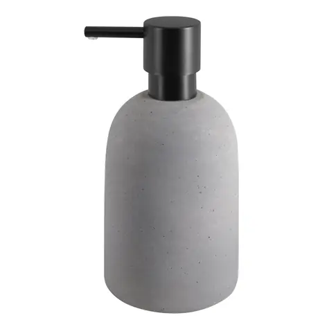 Spirella GEMMA dávkovač mydla šedý / keramika / 500 ml