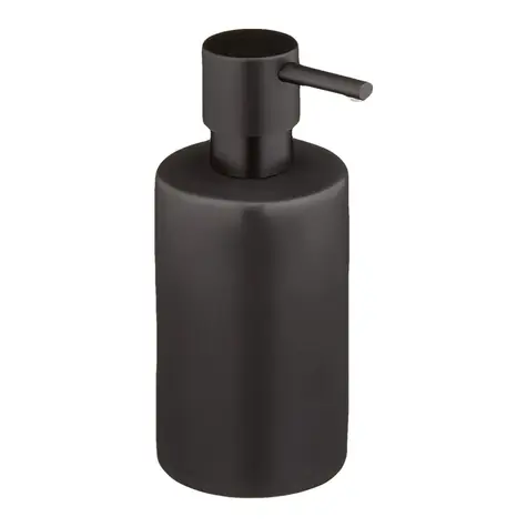 Spirella TUBE-Matt dávkovač mydla matne čierny / keramika / 300 ml
