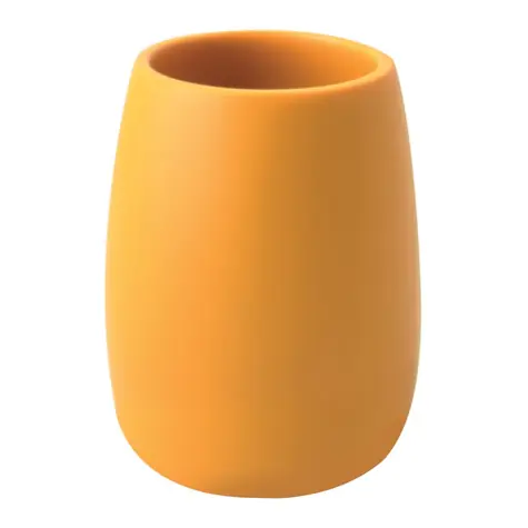 Spirella Sven kelímok na kefky žltý / polyresin