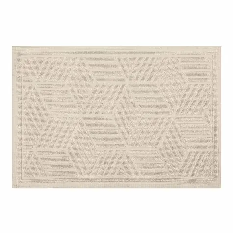 Spirella CUBO kúpeľňová predložka 50 x 80 cm béžová / bavlna / protišmyková 