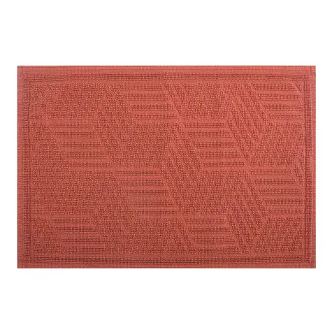 Spirella CUBO kúpeľňová predložka 50 x 80 cm terakota / bavlna / protišmyková 