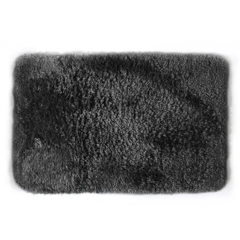 Spirella FINO kúpeľňová predložka 50 x 80 cm čierna mikrovlákno / protišmyková 