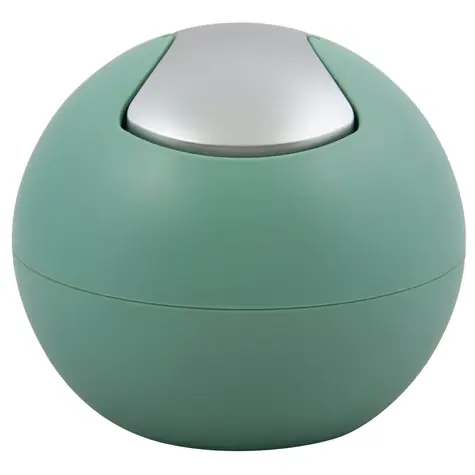 Spirella BOWL MATT mini výklopný odpadkový kôš 1 L matný zelený / plast