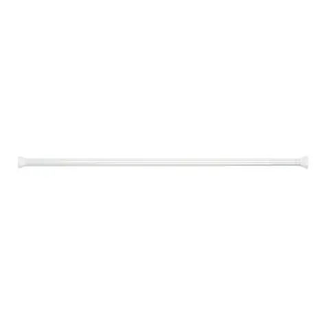 Spirella KRETA tyč na sprchový záves 125 - 220 cm biela / bez vŕtania / hliník