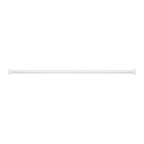 Spirella KRETA tyč na sprchový záves 75 - 125 cm biela / bez vŕtania / hliník