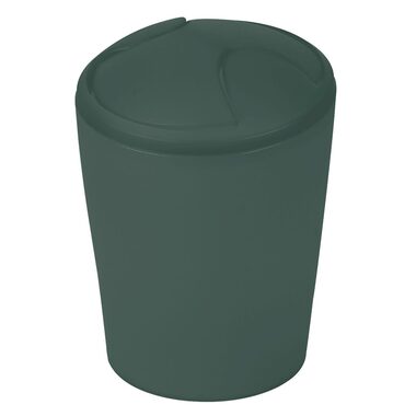 Spirella MOVE výklopný odpadkový kôš 5 L tmavo zelený / plast