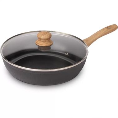 Lamart Panvica s pokrievkou Natur / 28 cm / hliník / čierna