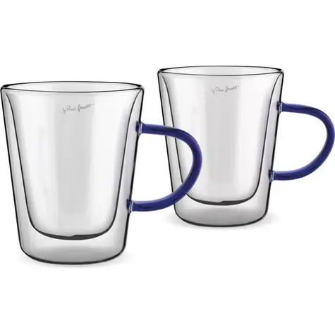 Lamart Vaso Sada pohárov na čaj 2ks 300ml modrá / sklo