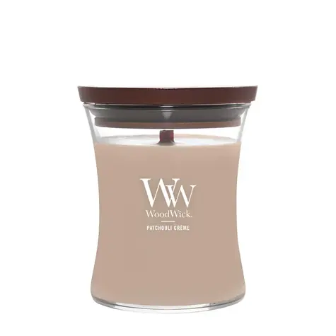 Woodwick Patchouli Créme váza stredná