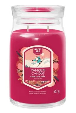 Yankee Candle SANTA ON SKIS Signature veľký
