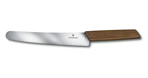 VICTORINOX Swiss Modern Nôž na chlieb 22 cm s drevenou rukoväťou