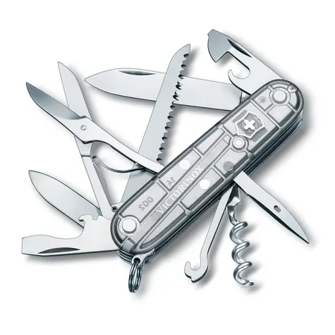 VICTORINOX Vreckový nôž Huntsman SilverTech v blistri