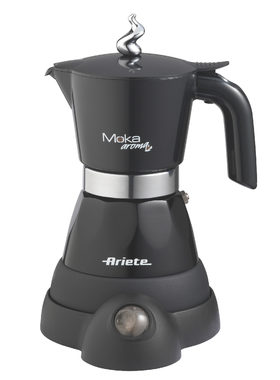Rozbalené - Ariete 1358 Moka Aroma čierna / elektrická moka kanvica / 400 W / 2 | 4 šálky / rozbalené