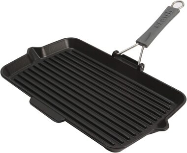 Staub 40509-343-0 grilovacia panvica 31 x 21 cm čierna 
