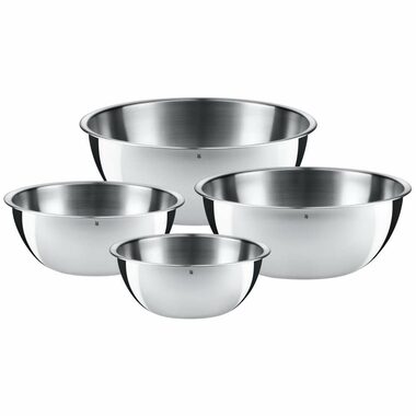 WMF Gourmet sada kuchynských mís 4 ks / nerez oceľ / Priemer mís: 16 &amp; 18 &amp; 22 &amp; 24 cm