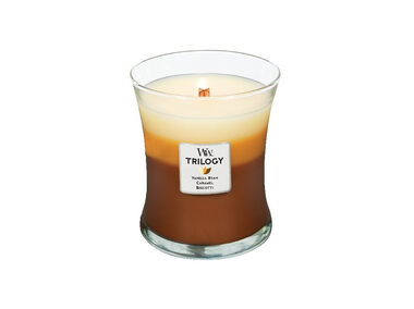Woodwick Trilogy Cafe Sweets 275g - váza stredná / doba horenia: až 65 h