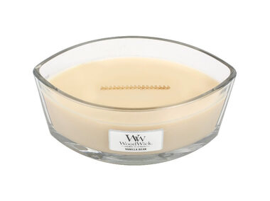 WoodWick Vanilla Bean Elipsa 453.6g - sviečka loď / doba horenia: až 40 h