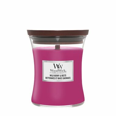Woodwick Wild Berry &amp; Beets 275g - váza stredná / doba horenia: až 65 h