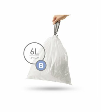 Simplehuman Vrecká do odpadkového koša 6 L typ B / zaťahovacie / 30 ks v balení