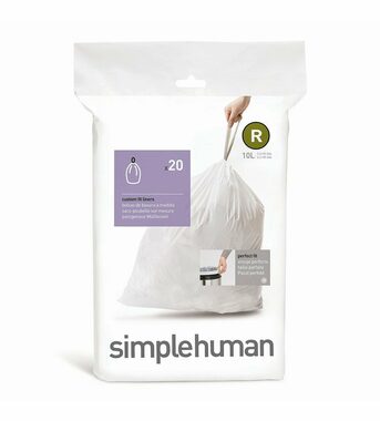 Simplehuman Vrecká do odpadkového koša 10 L typ R / zaťahovacie / 20 ks v balení