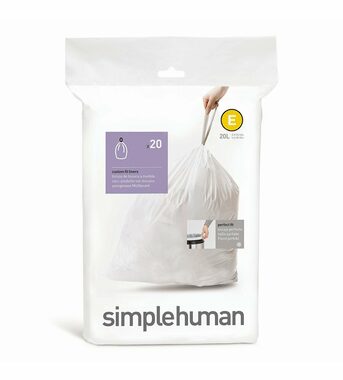 Simplehuman Vrecká do odpadkového koša 20 L typ E / zaťahovacie / 20 ks v balení