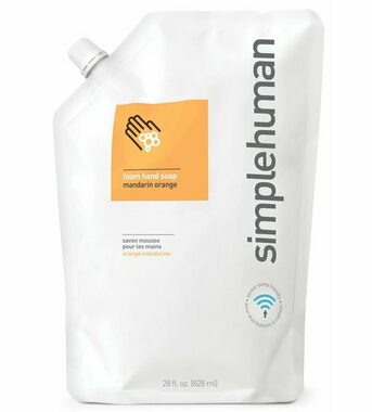 Simplehuman Hydratačné penové mydlo – 828 ml / náhradná náplň s vôňou mandarínky
