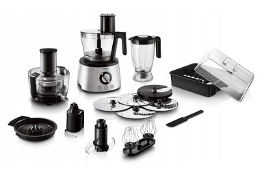 Philips Avance Collection HR7778-00 Strieborná / Kuchynský robot / 1300W / 3.4l / 12 rýchlostí / Pulzný režim