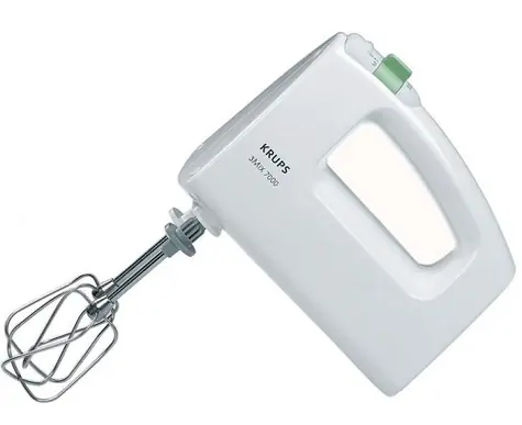 Krups F 608-14 3 Mix 7000 / ručný šľahač / 10 rýchlostí / 500 W / biela