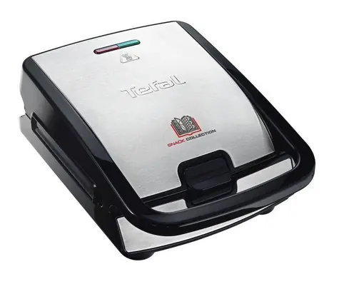 TEFAL Snack Collection SW852D12 nerez/čierny / Hriankovač / 700 W / 2v1 / nepriľnavý povrch 