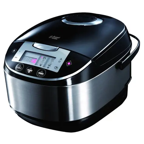 Russell Hobbs Cook@Home 21850-56 čierna / Multifunkčný varič / 900 W / 5L / LED displej / 11 programov / nerez 