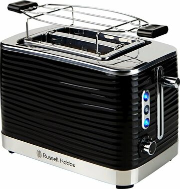 Russell Hobbs Inspire Black 24371-56 čierna / Hriankovač / 860 W / nastaviteľný stupeň opečenia / rozpekacia mriežka 