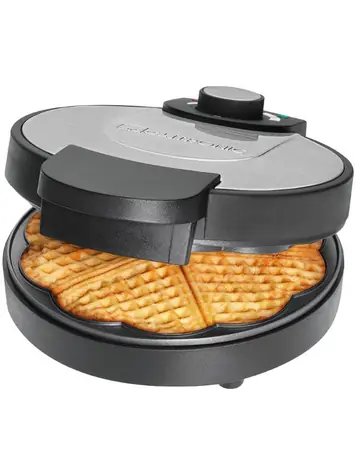 Clatronic WA 3492 / vaflovač / 1000 W / 4 vafle / tvar srdiečok / nerez / čierna