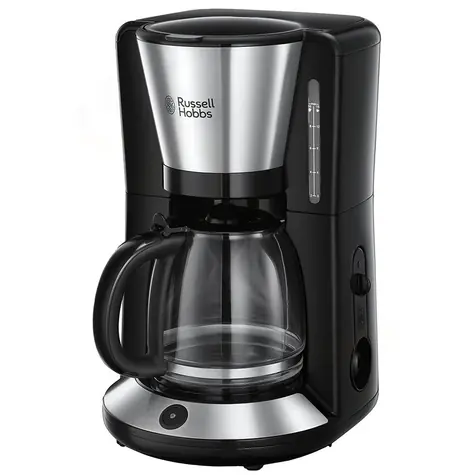 Russell Hobbs Adventure 24010-56 / kávovar na prekvapkávanú kávu / 1100 W / 1.25L kanvica / odmerka / nerez / čierna