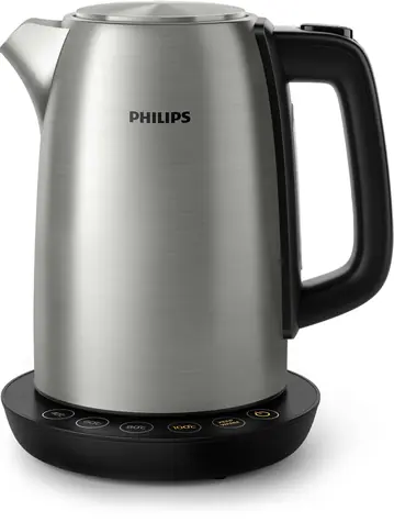 Philips Avance Collection HD9359-90 / rýchlovarná kanvica / 1.7L / 2200 W / nastavenie teploty / nerez / strieborná