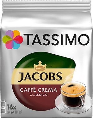 TASSIMO Jacobs Caffe Crema Classico / Káva v kapsule / 16ks