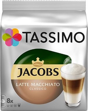 Tassimo Jacobs Latté Macchiato / Káva v kapsule / 8ks
