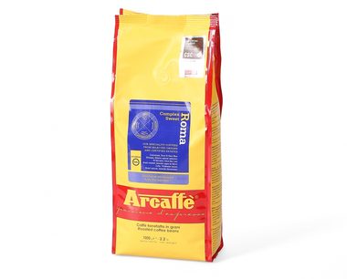 Arcaffe Roma 1 kg / Zrnková káva / 100% Arabica / Vákuové balenie