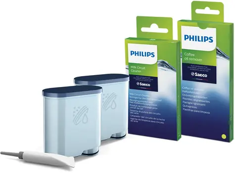 Philips AQUACLEAN Súprava na údržbu kávovaru (2x filter AquaClean a vazelína|6x čistič okr. mlieka a odstraň. oleja)