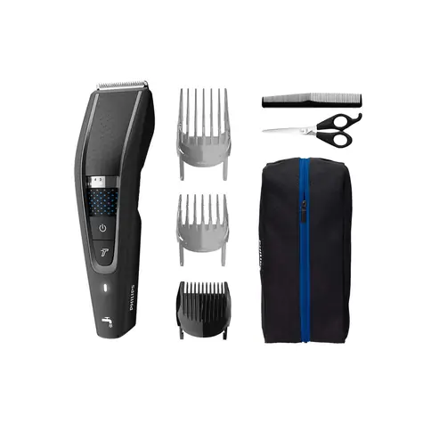Philips Hairclipper series 5000 HC5632-15 čierna / zastrihávač vlasov / 0.5-28 mm / 41 mm šírka / nožnice &amp; hrebeň