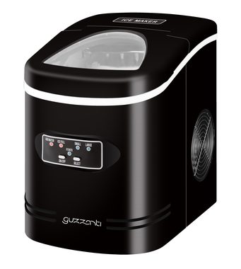 Guzzanti GZ 122 čierna / Výrobník ľadu / 100W / Nádoba na vodu | ľad: 2.2 L | 0.7 kg / 12kg kociek-24 hod 