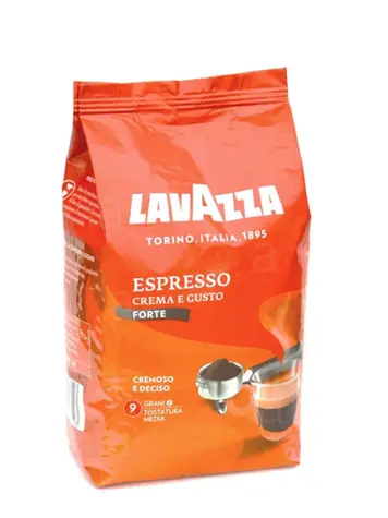 LAVAZZA Espresso Crema e Gusto Forte 1 kg / Zrnková káva / 20% Arabica &amp; 80% Robusta