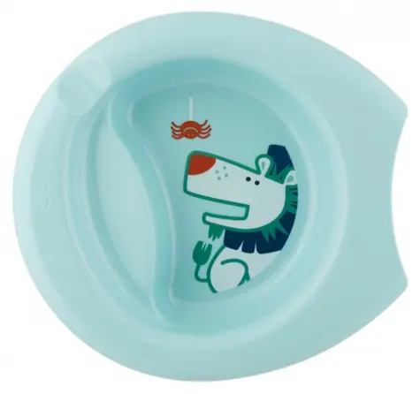 Chicco Tanier Easy Feeding modrá / od 6 mesiacov