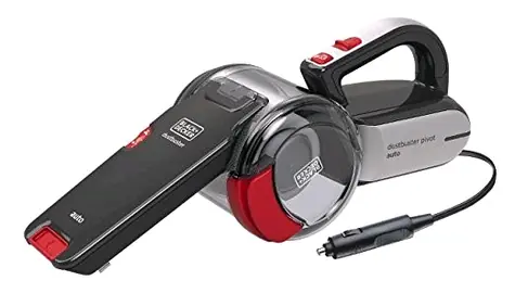 Black&amp;Decker Pivot PV1200AV-XJ čierna-červená / Autovysávač 12V / 0.44 l / 1060 l-min / kábel 5 m